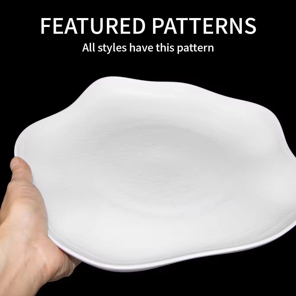Yurtrain Ceramic High White Porcelain Tableware Factory Wholesale Catering Ceramic Deep Bowl Porcelain Dinnerware for Hotel