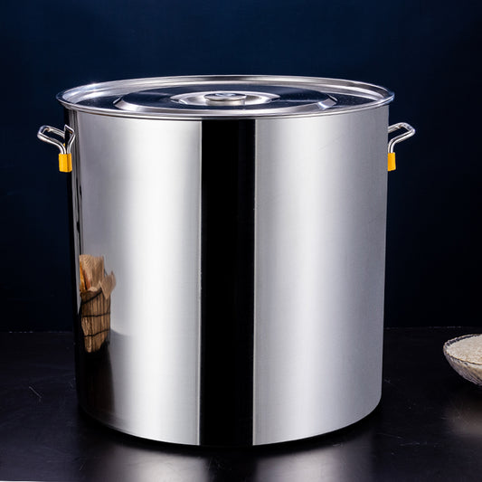 Restaurant & Hotel Supplies Thickened Non-Magnetic Rice Soup Bone Broth Heavy Stainless Steel Kitchen Cookware Stock Pot