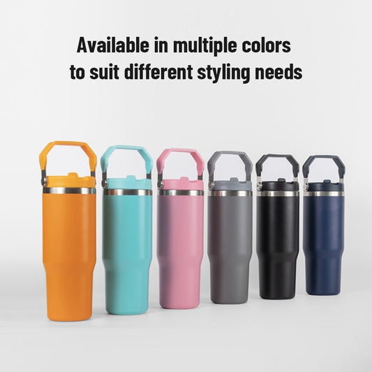 Custom Logo Vacuum Stainless Steel Tumbler with Lid 20/30oz Insulated Tumblers Cup Travel Car Coffee Mug Portable Water Bottle