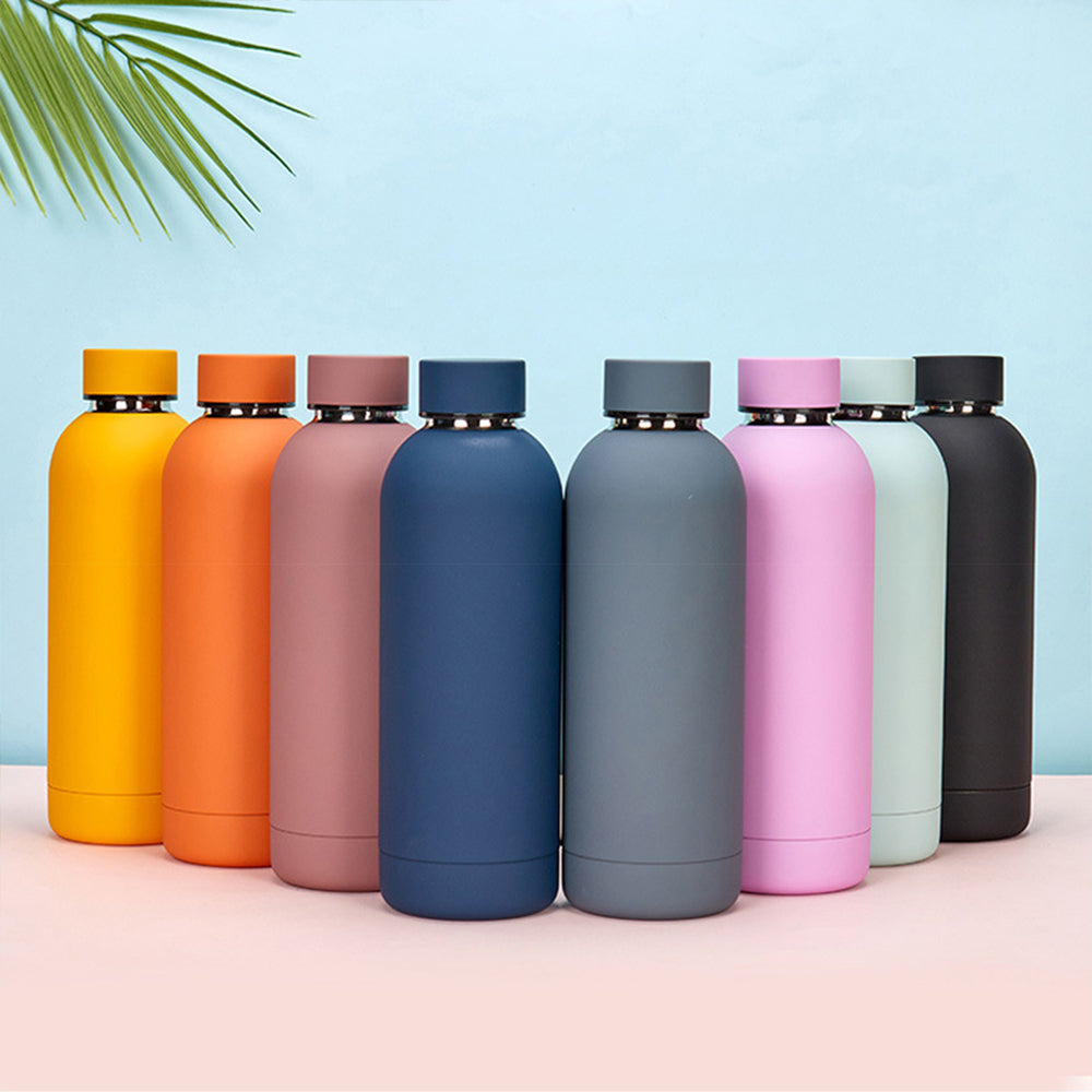 Custom Logo Double Wall Stainless Steel Tumblers for Outdoor Sports Portable Vacuum 350ML 750ML 1000ML Water Bottles Small Mouth