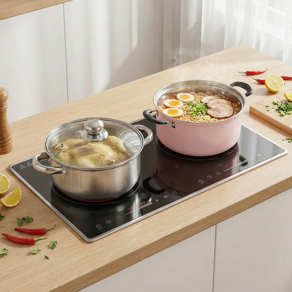 Yurtrain Multifunction Large Capacity Kitchen Cookware Pot 3 Pieces Stainless Steel Ollas Soup Pot Set Cookware Set