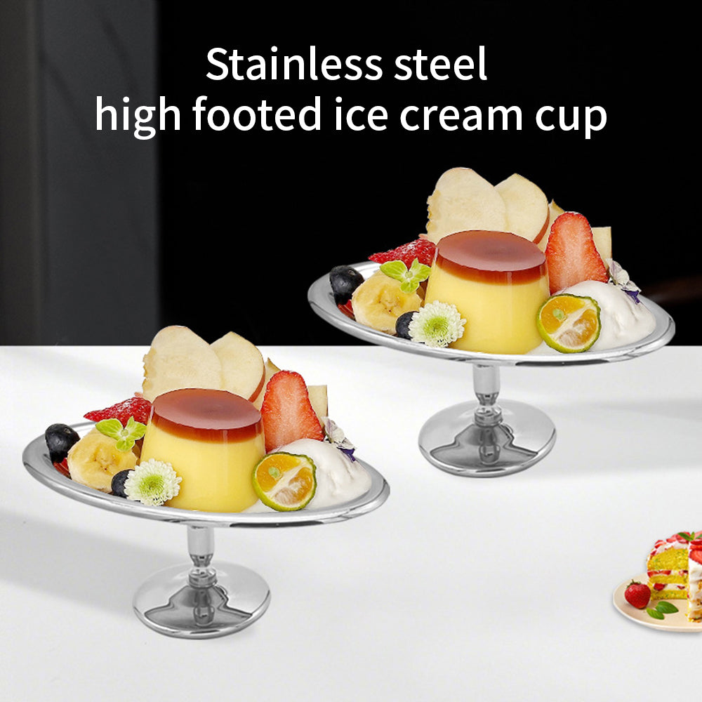 304 Stainless Steel Customized Party Bowl for Ice Cream Salad Fruit Pudding Dessert Table Decoration-Eco Friendly Luxury Design