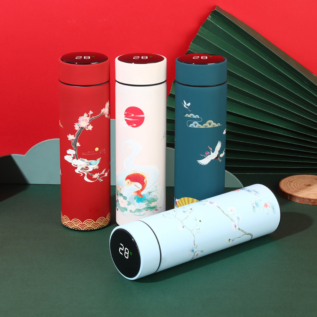 Creative Thermos Cup Touch Display Temperature Portable Mug 304 Stainless Steel 480ml  Gift Smart Coffee Cup Modern Vacuum