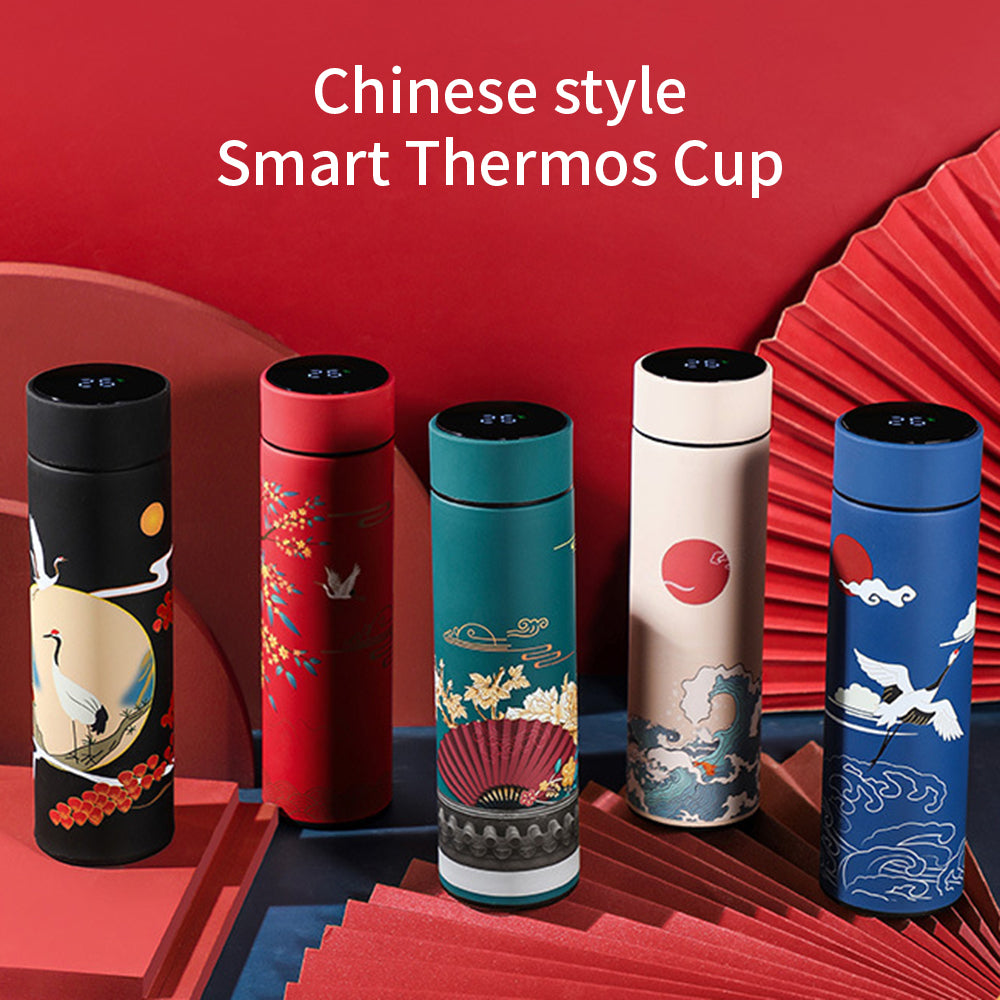 Creative Thermos Cup Touch Display Temperature Portable Mug 304 Stainless Steel 480ml  Gift Smart Coffee Cup Modern Vacuum