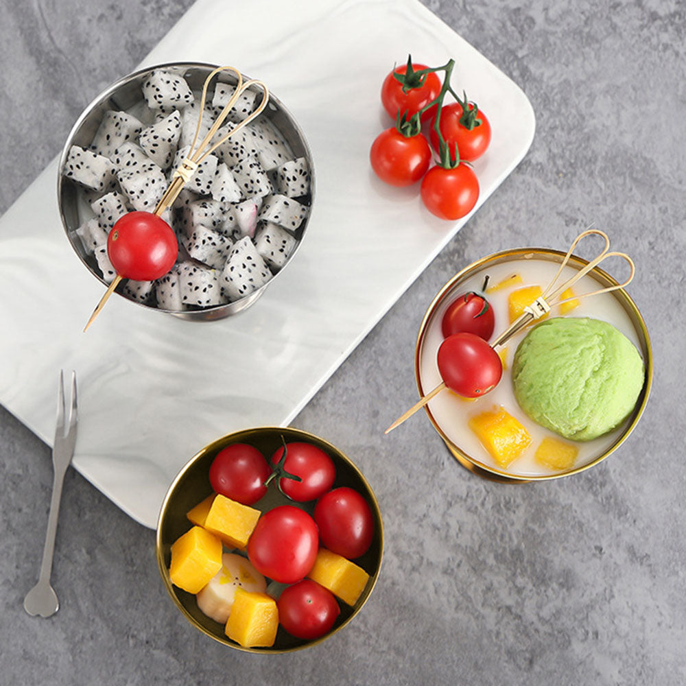 304 Stainless Steel Vintage Cone Holder Lightweight Metal Dishwasher Safe for Pudding Ice Cream Tea Party Universal Use