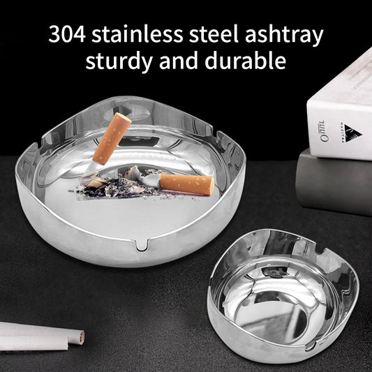 Wholesale Portable Stainless Steel Cigar Ashtray Plating Colors Europe Design Yurtrain Brand Model AS0001 Hotel/Restaurant/Home