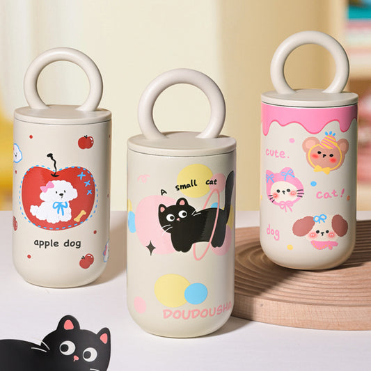 Yurtrain New 304 Stainless Steel Lock High-Value Portable Insulated Crossbody Coffee Cup Vacuum Technology Style for Travel