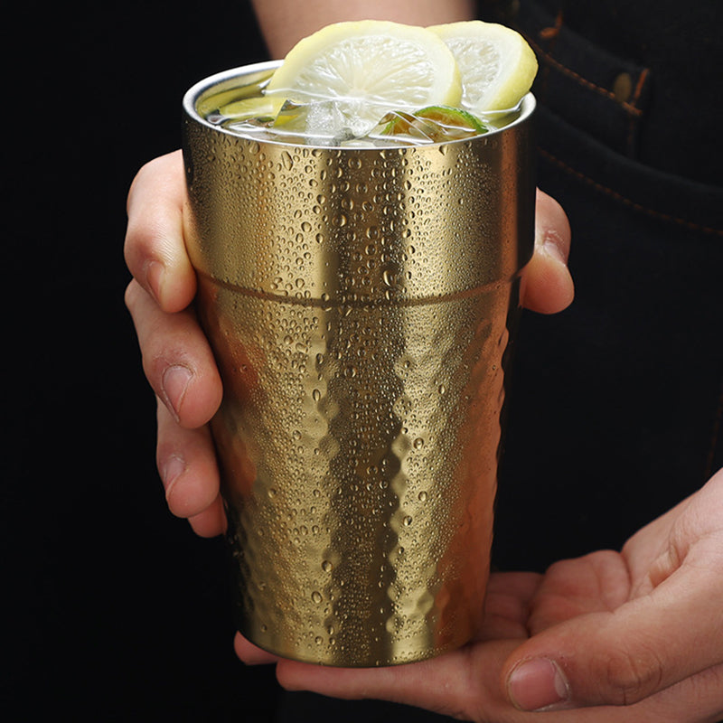 Double-wall Stainless Steel Beer Cups Coffee Mugs for Cold Drinks Travel Party Use Portable Outdoor Design Keep Cold