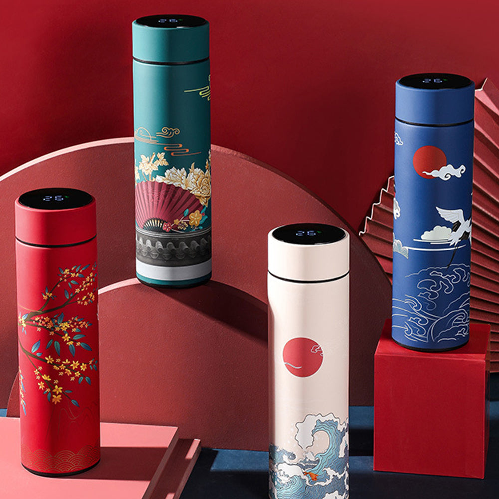 Creative Thermos Cup Touch Display Temperature Portable Mug 304 Stainless Steel 480ml  Gift Smart Coffee Cup Modern Vacuum