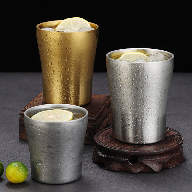 Yurtrain Europe Style Beer Stein Outdoor Camping Personalized Stainless Steel Mug Durable & Dishwasher Safe