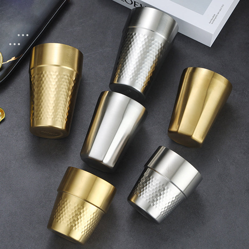 Double-wall Stainless Steel Beer Cups Coffee Mugs for Cold Drinks Travel Party Use Portable Outdoor Design Keep Cold