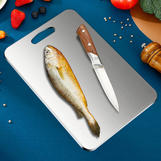 Easy Clean Eco-Friendly Dishwasher Safe 2.0cm Thick Double Sided 100% Pure Titanium Rectangle Chopping Block Cutting Board Set