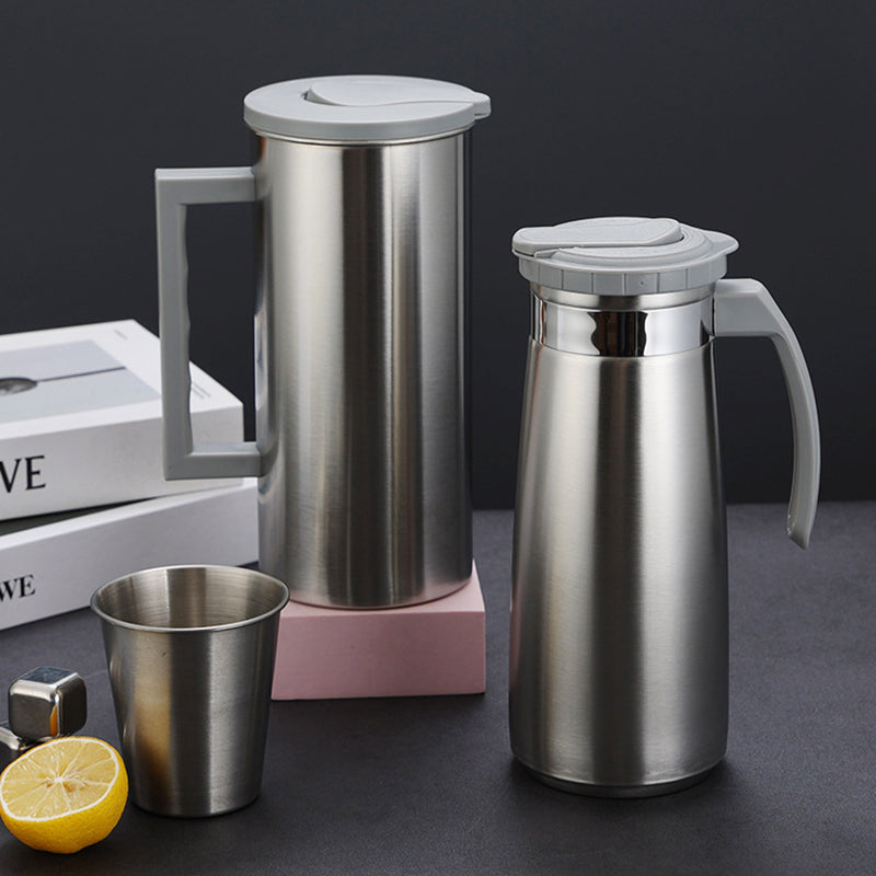 Yurtrain Stainless Steel Eco-Friendly Lightweight Korean Design Vacuum Thermos Coffee Pot Handle Sealing Leak Proof Water