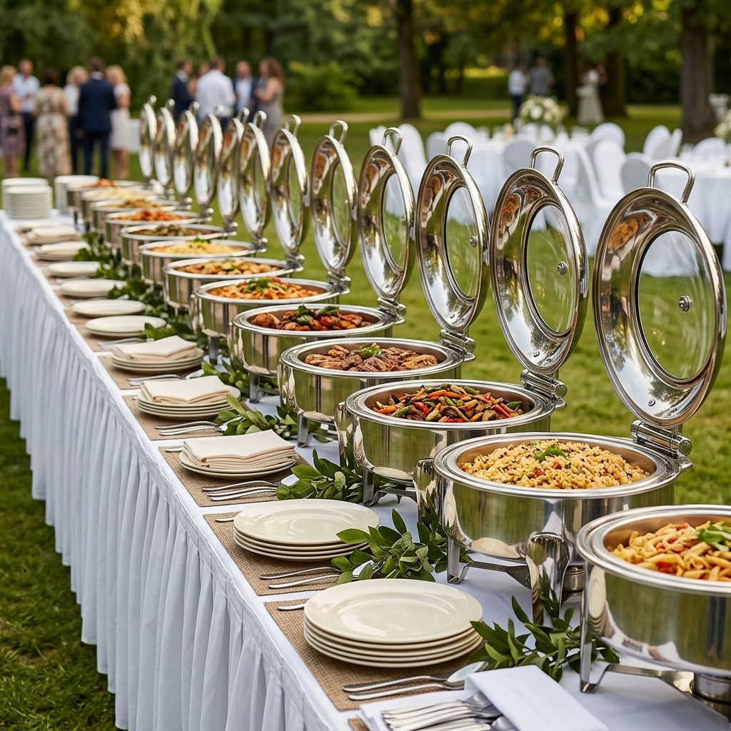 Stainless Steel Chafing Dishes Buffet Food Warmer Chafing Dish Buffet Set Luxury Chafing Dish
