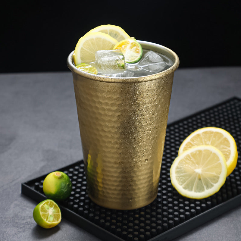 Yurtrain 304 Stainless Steel Hammered Diamond Pattern Vacuum Flask Thermos Anti-Scalding Portable Outdoor Party Drinkware