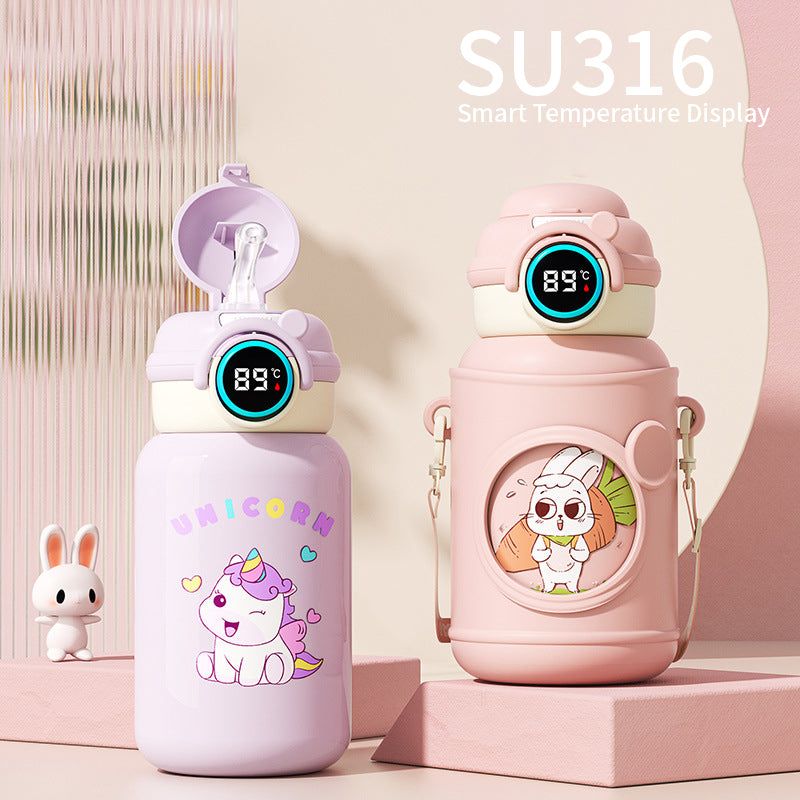 Yurtrain Customized Cartoon 316 Stainless Steel 520ml Stainless Steel Vacuum Flask for Kid Insulated Water Bottle for Outdoor
