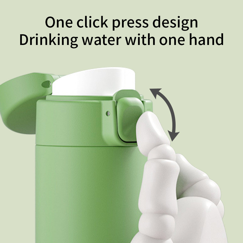 Yurtrain Straight Outdoor Bounce Direct Drinking Water Cup Daily Necessities Water Bottle with Silicon Straw BPA Free Food Grade