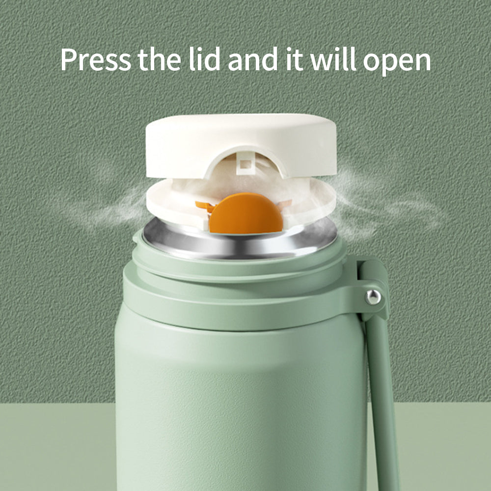 Yurtrain Customized 450ML/550ML Vacuum Insulated 316 Stainless Steel Water Bottle Sports Drinking Cup with String Lid