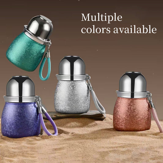 High Quality Luxury 380ML Ice Cracked Stainless Steel Coated Titanium Vacuum Insulated BPA Free Drinking Bottle Business Gifts