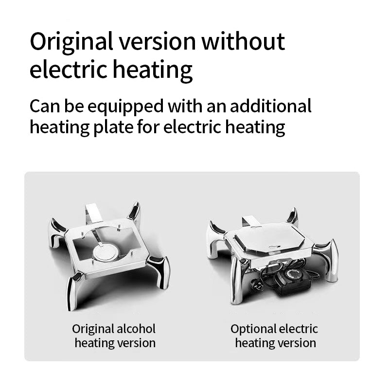 Commercial Hotel Buffet Food Warmer Stainless Steel Rectangular Fuel Heating for Restaurant Use