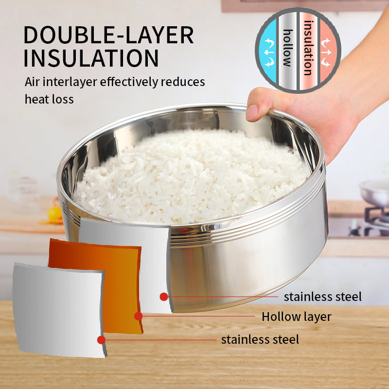 Yurtrain New Arrival Thermos Bento Multi-Layer Lunch Box Tiffin Carrier Vacuum 304 Stainless Steel Insulated Lunch Box