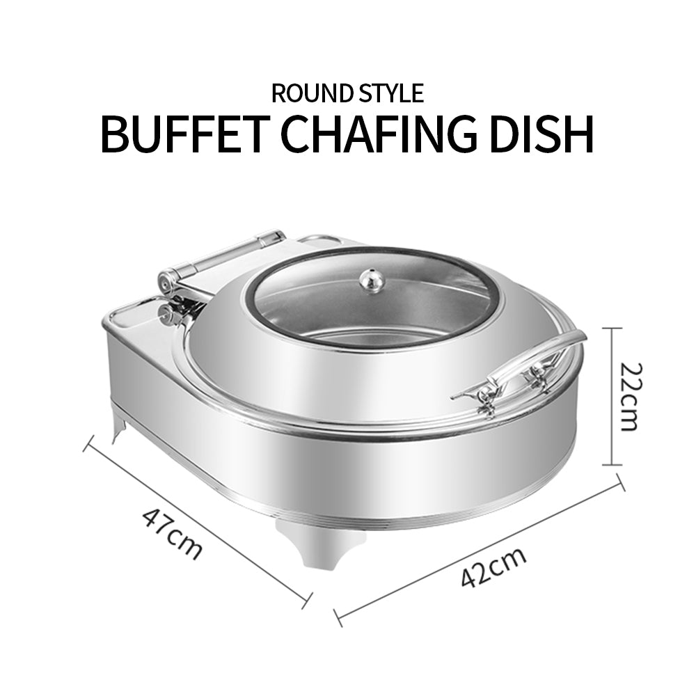 Yurtrain Luxury Electric Buffet Food Warmer Stainless Steel Chafing Dish Hydraulic Catering Warming & Holding Equipment