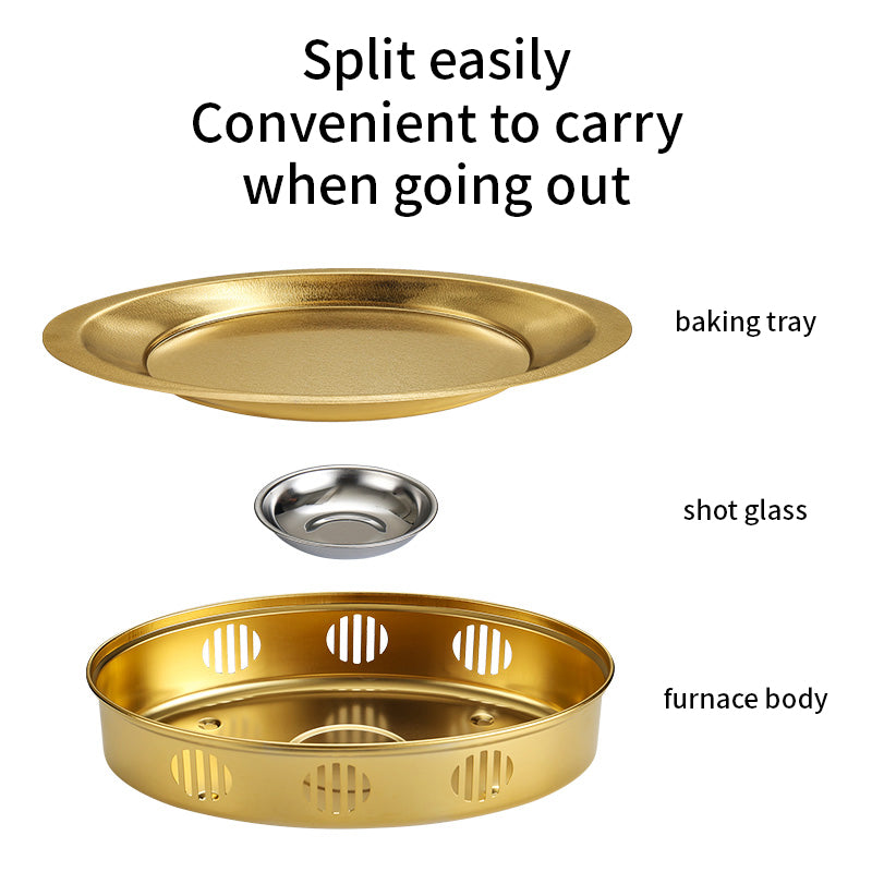 Modern Stainless Steel Charcoal BBQ Grill Flame Safety Device Portable Design for Restaurant Commercial Use Smokeless Insulation