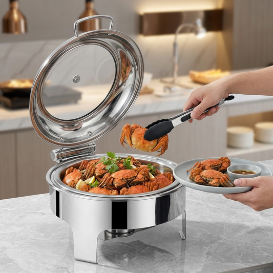 Stainless Steel Chafing Dishes Buffet Food Warmer Chafing Dish Buffet Set Luxury Chafing Dish