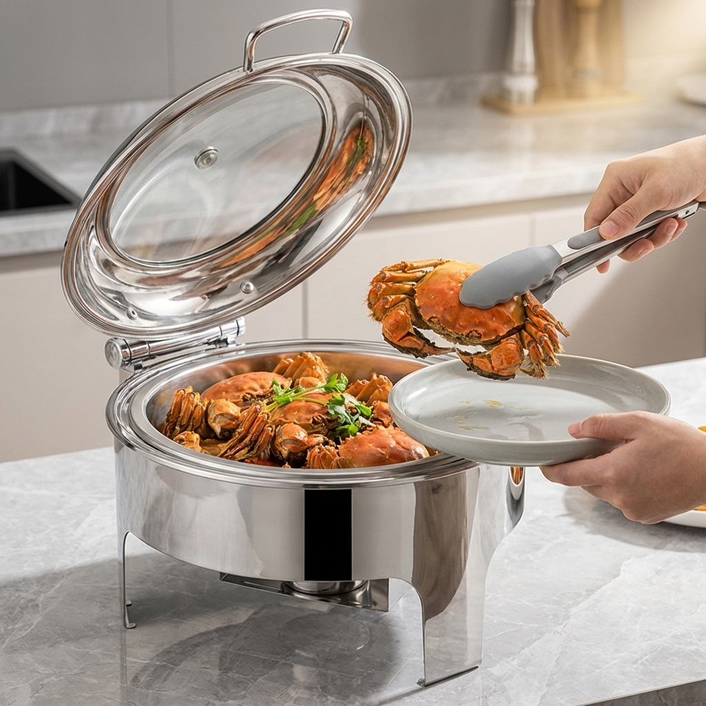 Stainless Steel Chafing Dishes Buffet Food Warmer Chafing Dish Buffet Set Luxury Chafing Dish